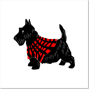 Black Scottish Terrier Posters and Art